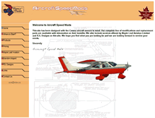Tablet Screenshot of aircraftspeedmods.ca